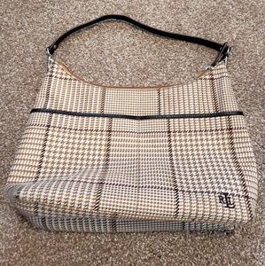 Ralph Lauren Brown Plaid Purse